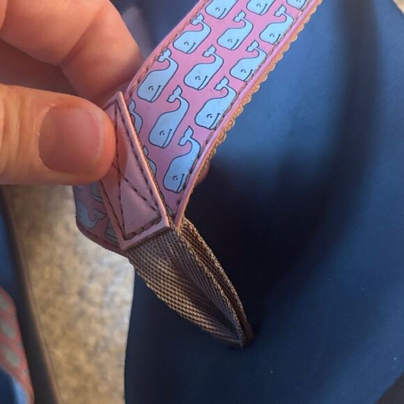 Vineyard Vines Pink and Navy Sandals - Picture 11 of 12